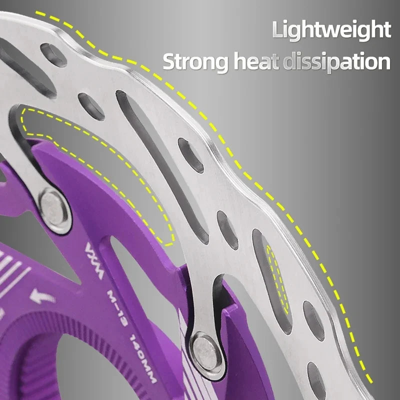 VXM Disc Brake Rotor 140mm 160mm CNC Aluminum Center Lock MTB