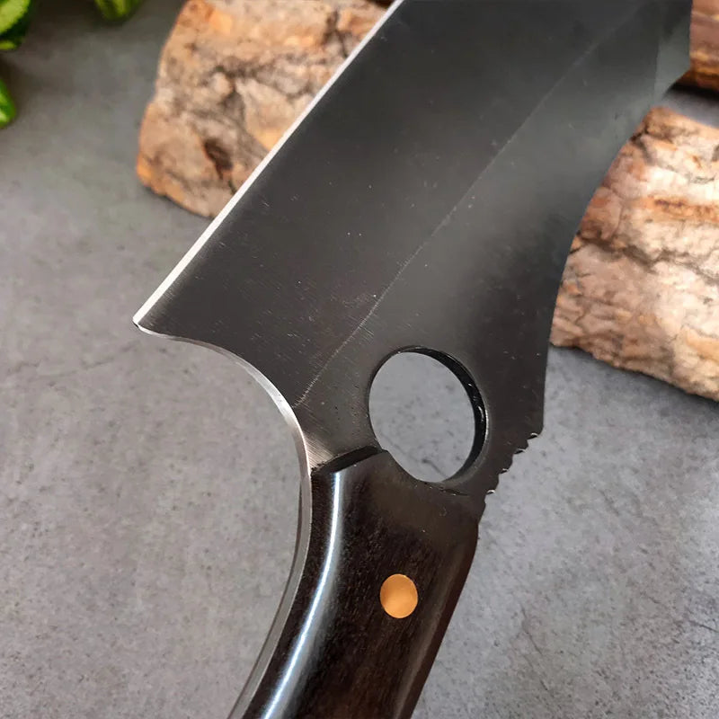 Japanese High Carbon Steel Kitchen Cleaver & Boning Knife