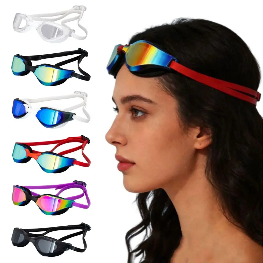HD Anti-Fog Swimming Goggles – UV Protection Wide View