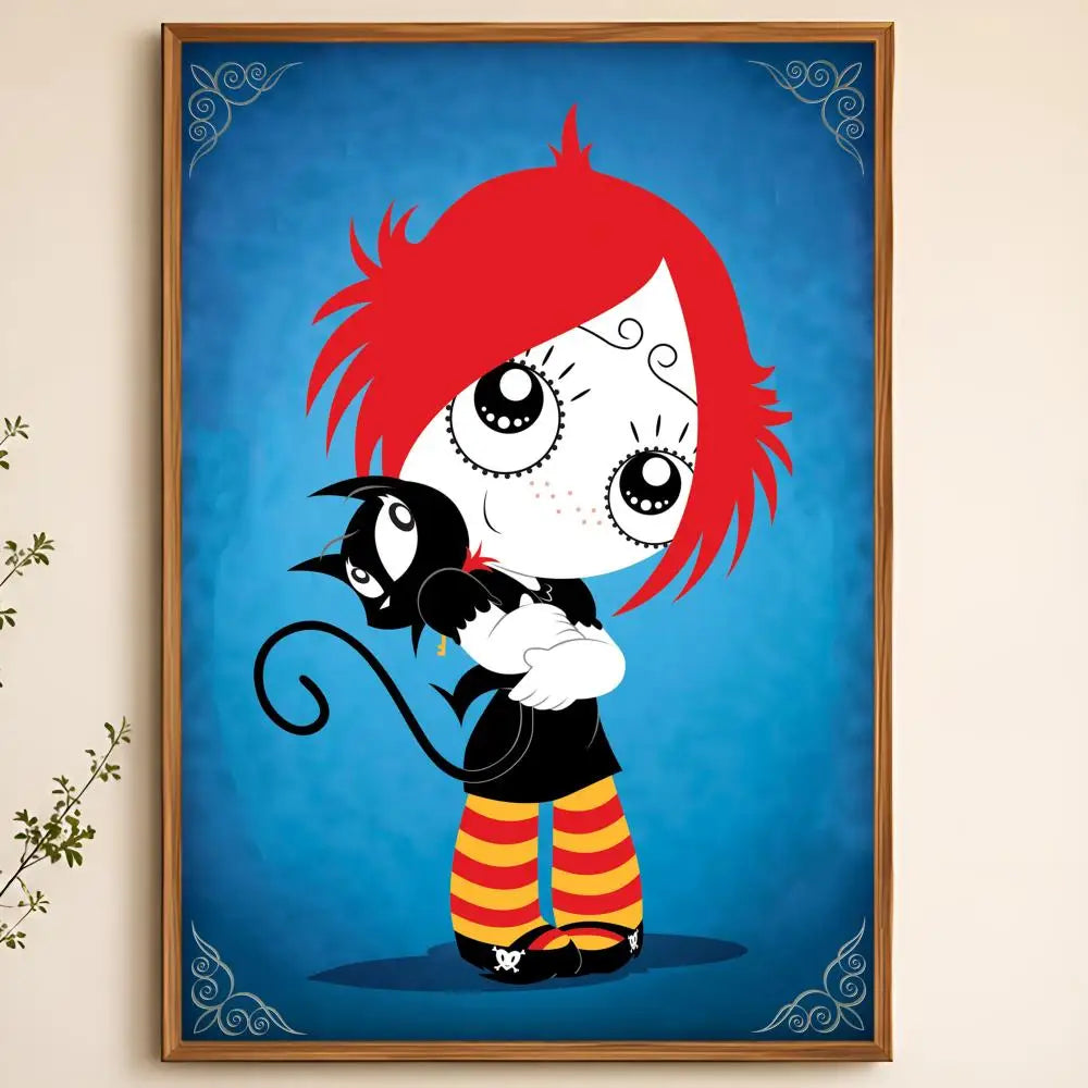 Ruby Gloom Waterproof PVC Wall Poster – Peel & Stick HD Art