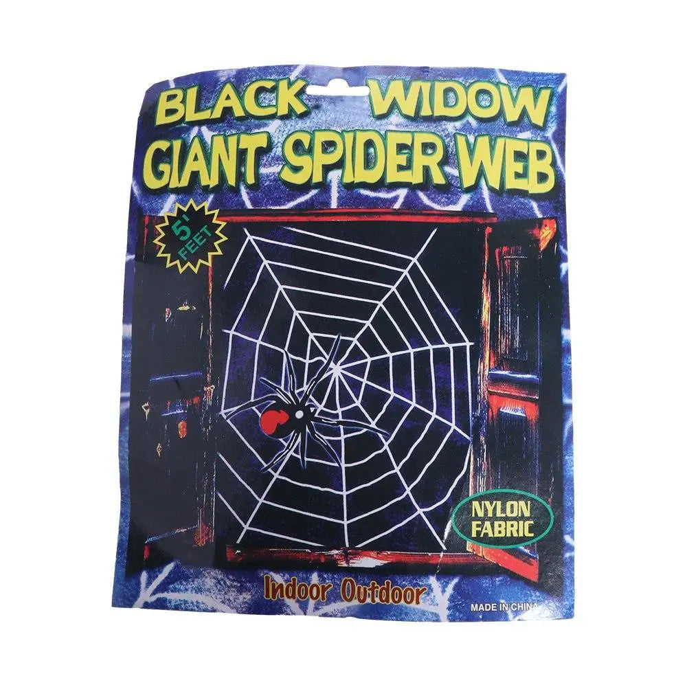 Giant Halloween Spider Web Decoration – Stretchy Cobweb 1.5–3.6m