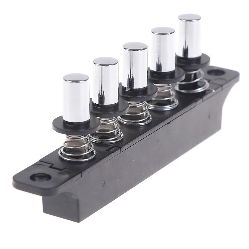 5-Position Push Button Switch for Range Hood – Silver