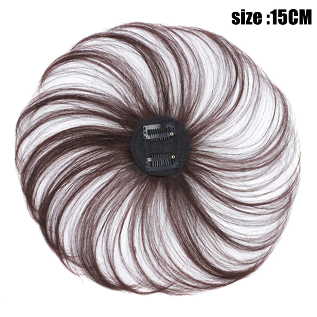 Women's Mono Hair Topper Clip-In Hairpiece for Crown Coverage