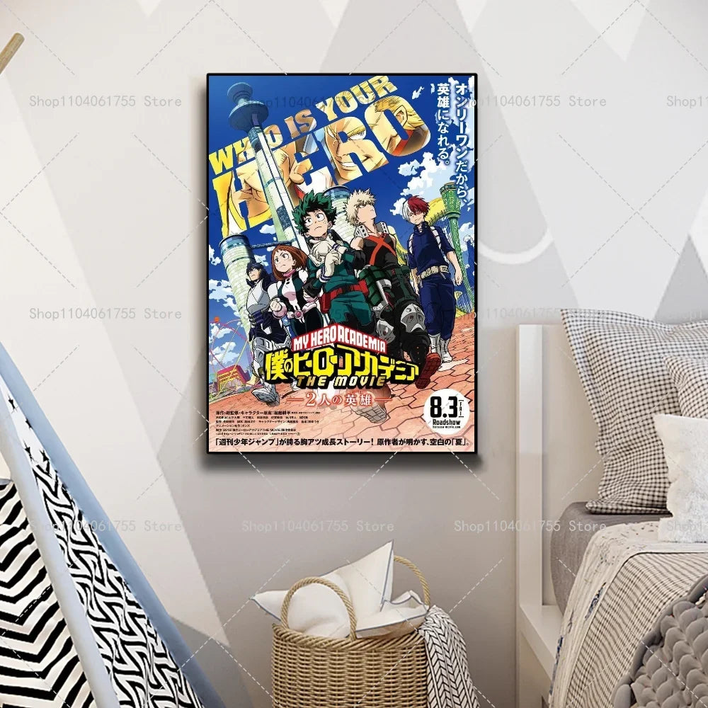 My Hero Academia Wall Poster | Self-Adhesive Waterproof Sticker