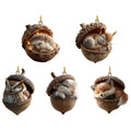 Acrylic 2D Animal Christmas Ornaments | Cute Xmas Tree Pendants