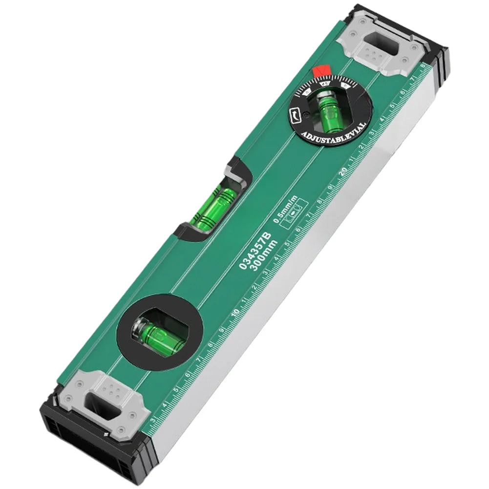 Magnetic Bubble Level Ruler – Aluminum Spirit Level Gauge
