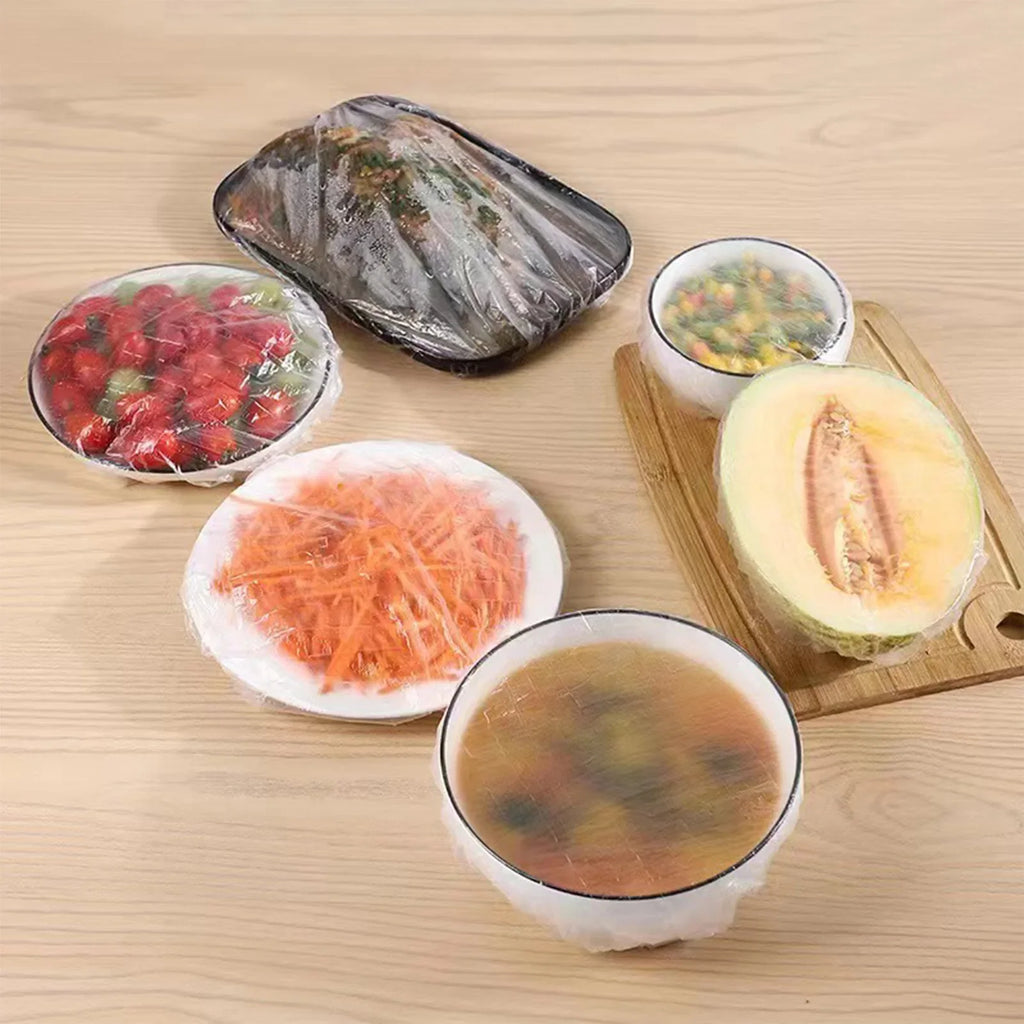 Stretch Plastic Wrap Bowl Covers | Stretchable Seal Caps 50/100pc