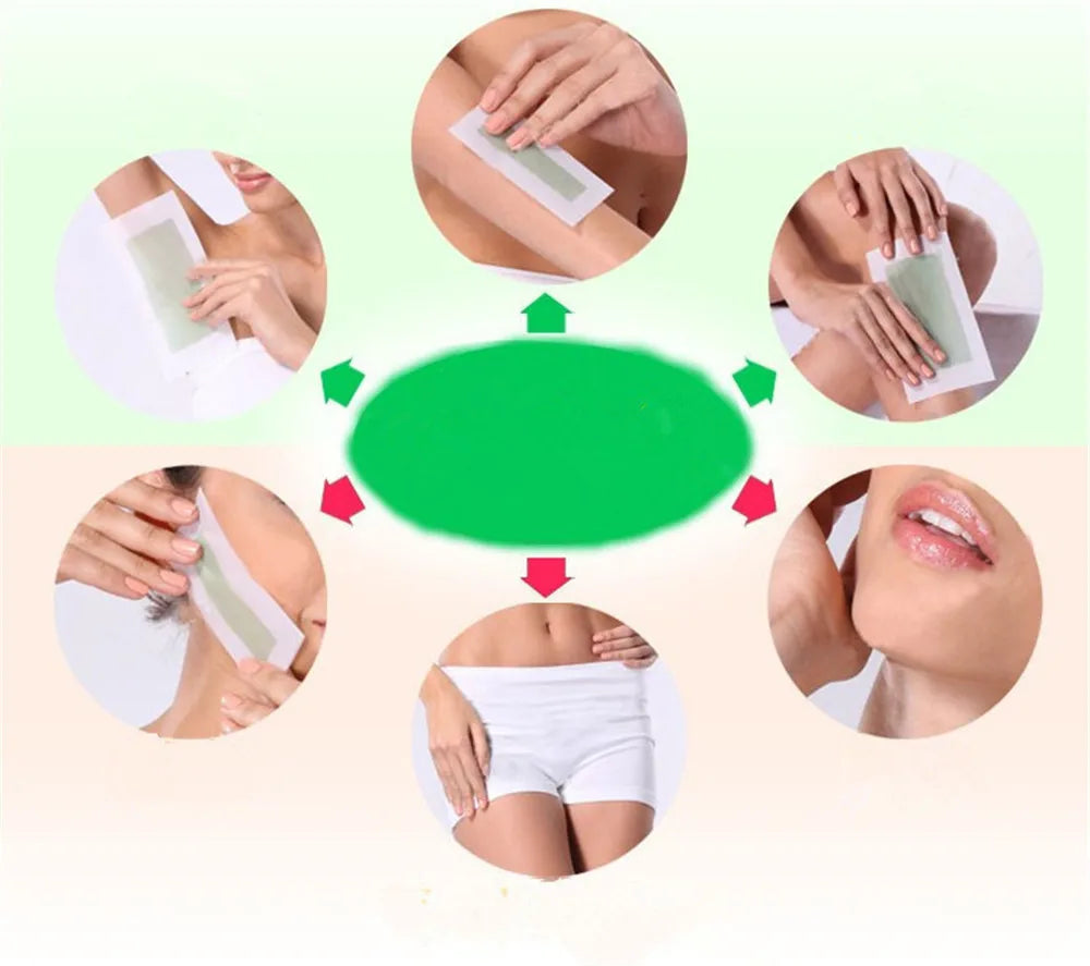 40-Piece Cold Wax Strips – Face, Legs, Arms & Body Hair Removal