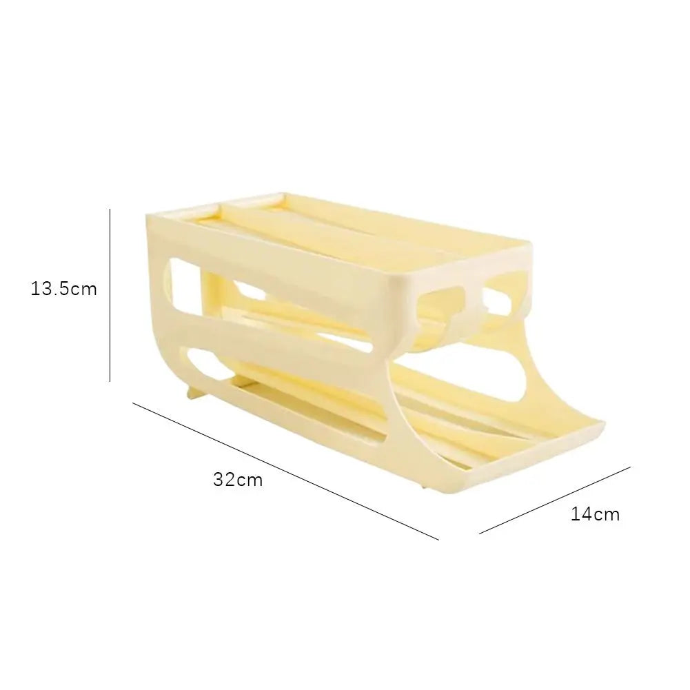 3-Tier Automatic Egg Roller Organizer – Holds 60 Eggs
