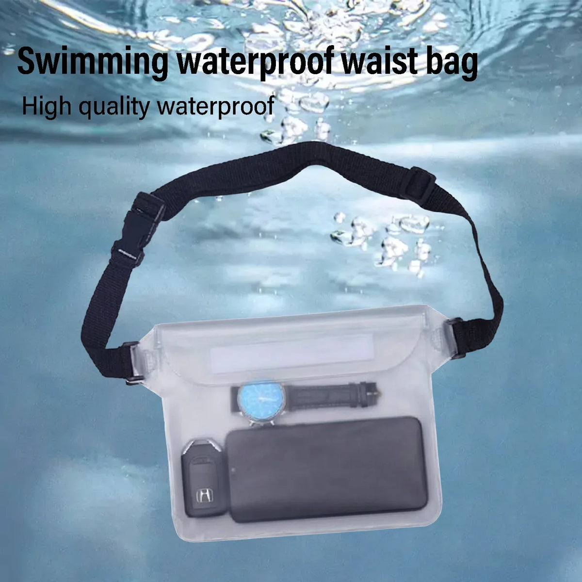 Waterproof PVC Fanny Pack – Crossbody Waist Bag for Hiking & Travel