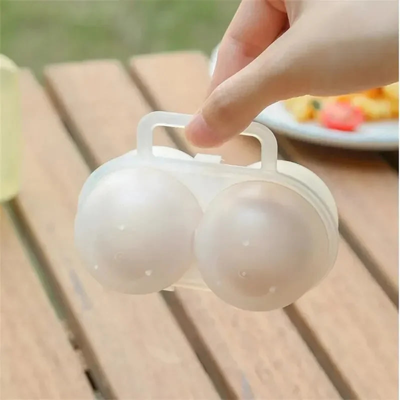 2-Cell Portable Egg Carrier Box – Travel & Fridge Egg Case