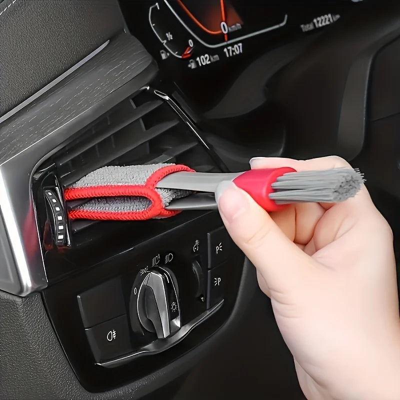 Double Head Car Detail Cleaning Brushes Air Vent Conditioner Grille
