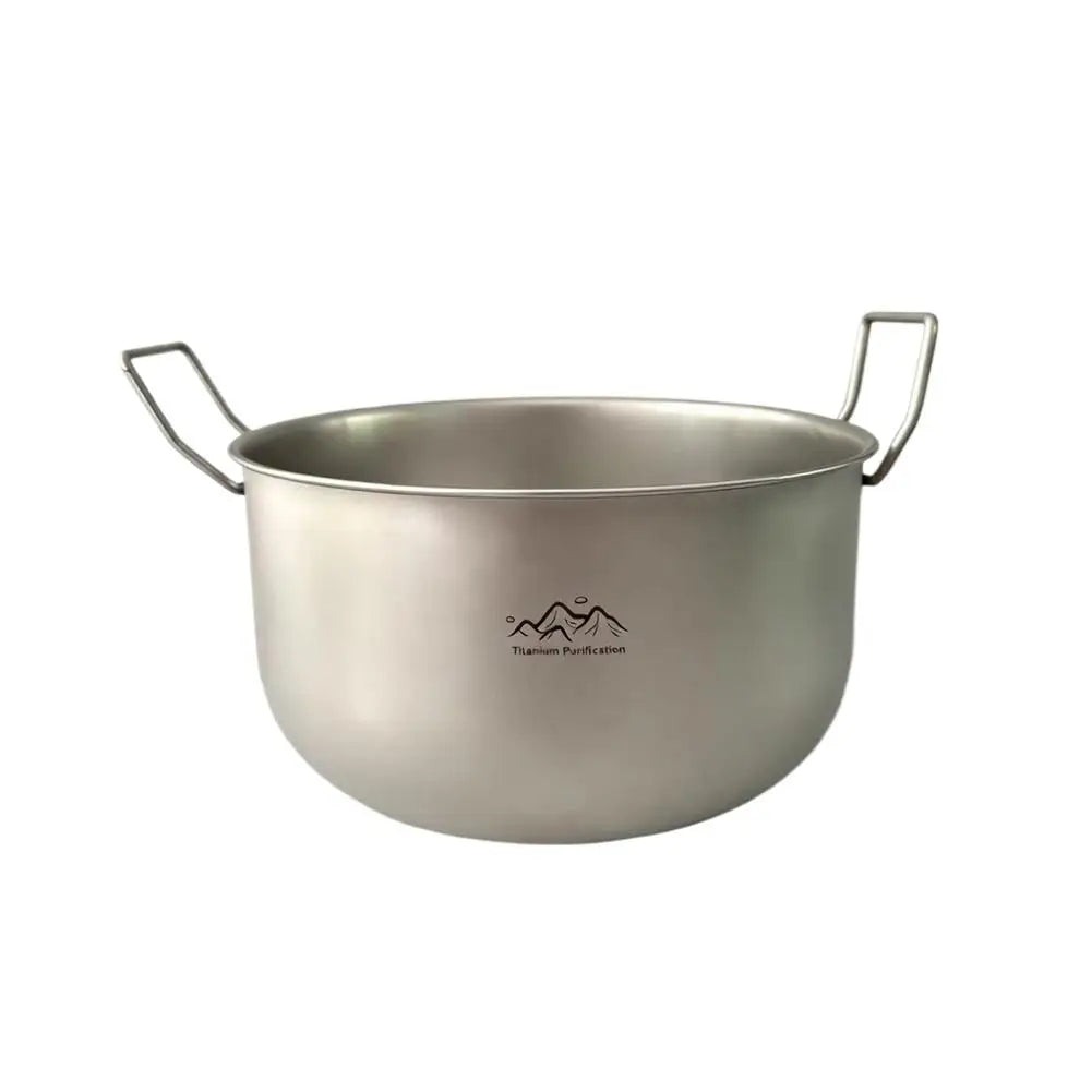 2L Titanium Camping Pot – Lightweight Folding Handle Cookware