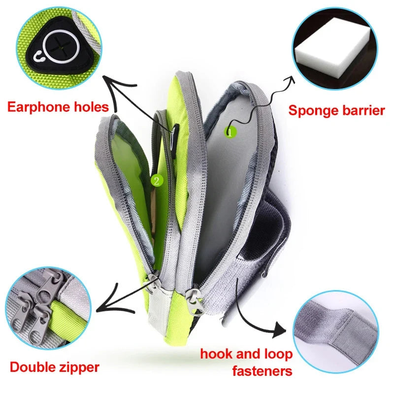 Mobile Phone Bag Armbands mp3 mp4 Bags Sleeve Cell Accessories Woman