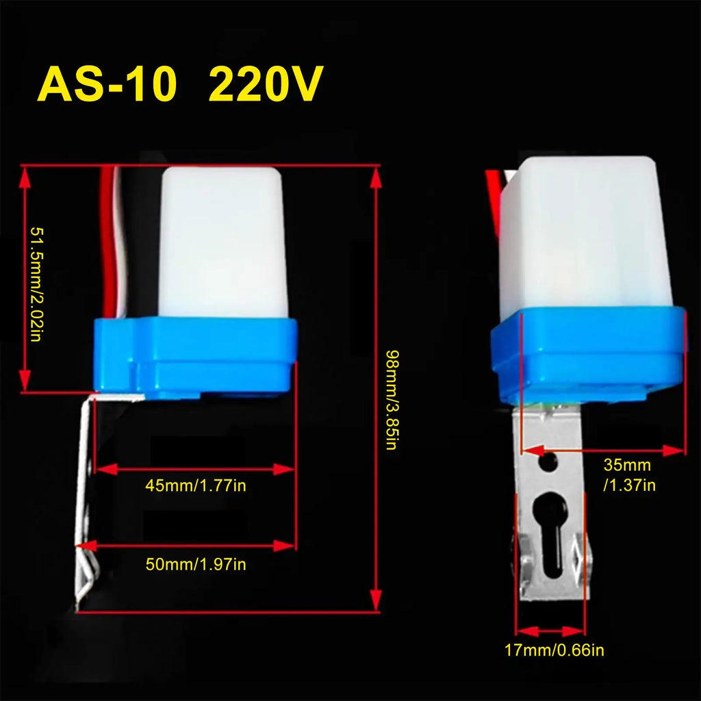 Photocell Street Light Auto Switch Sensor 12V–220V 10A IP44
