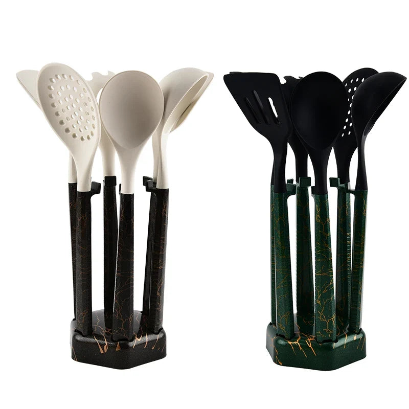 7-Piece Silicone Cooking Utensils Set – Non-Stick Safe Kitchen