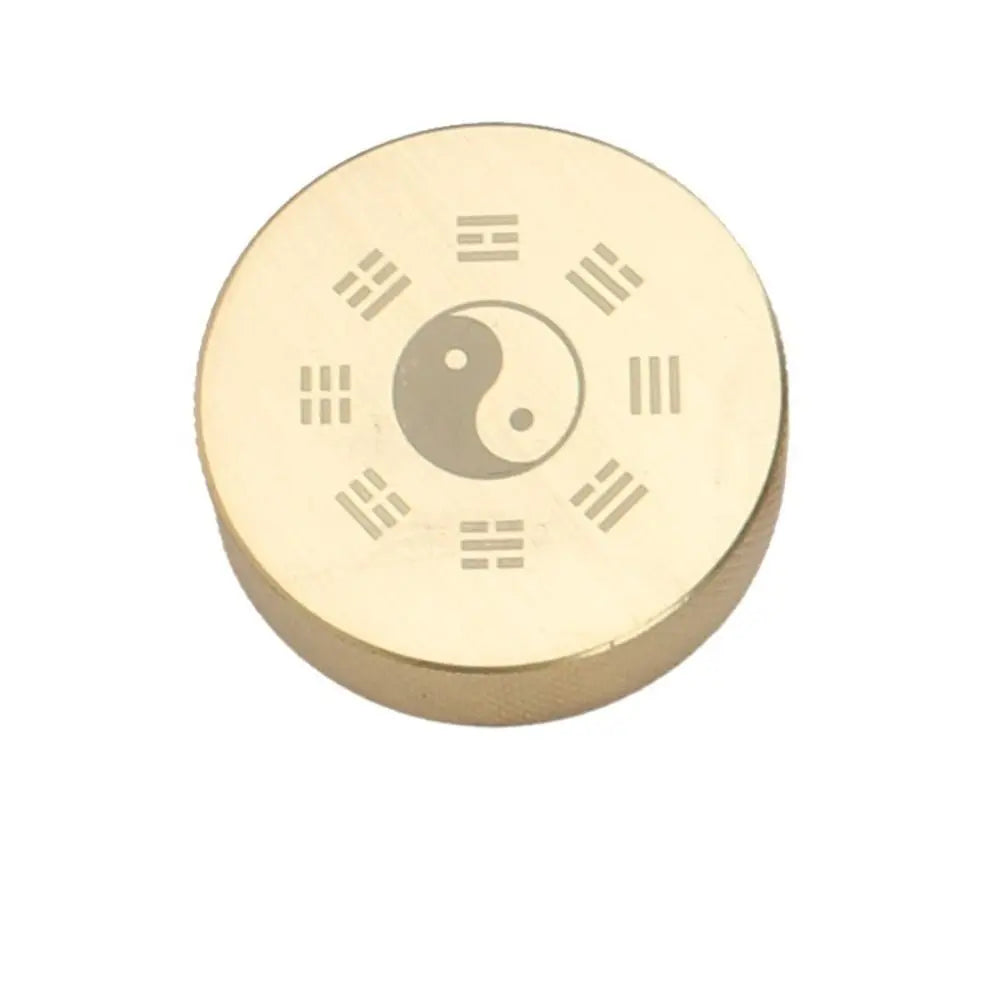 Solid Brass BaGua Paperweight – Chinese Brush Rest Décor