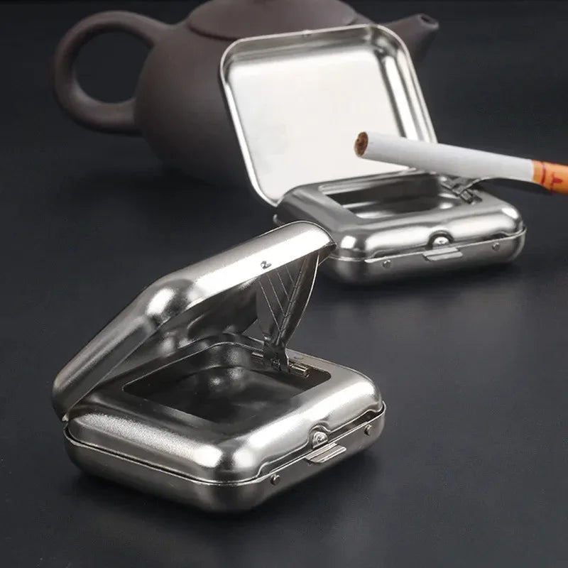 Portable Mini Metal Pocket Ashtray – Car & Outdoor Cigar