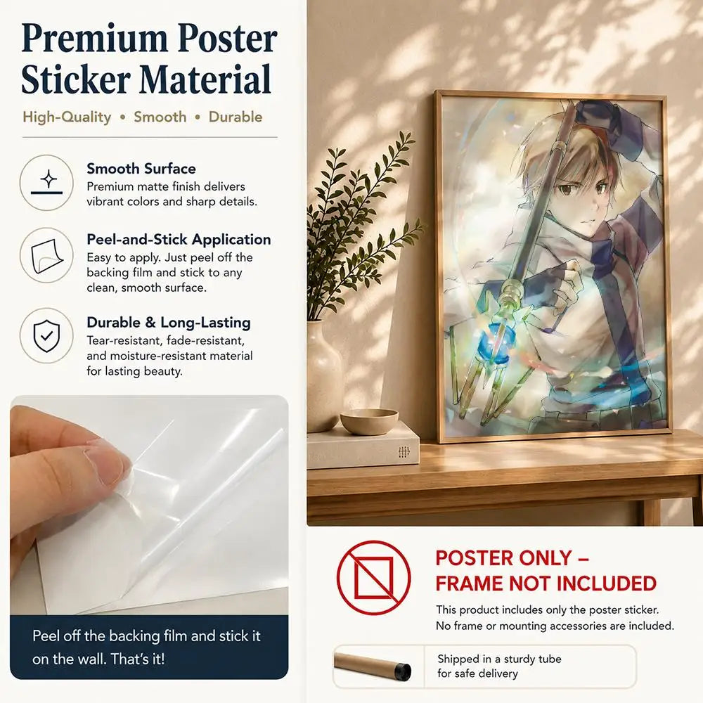 Grimgar of Fantasy & Ash Anime Poster – HD Waterproof Wall Art