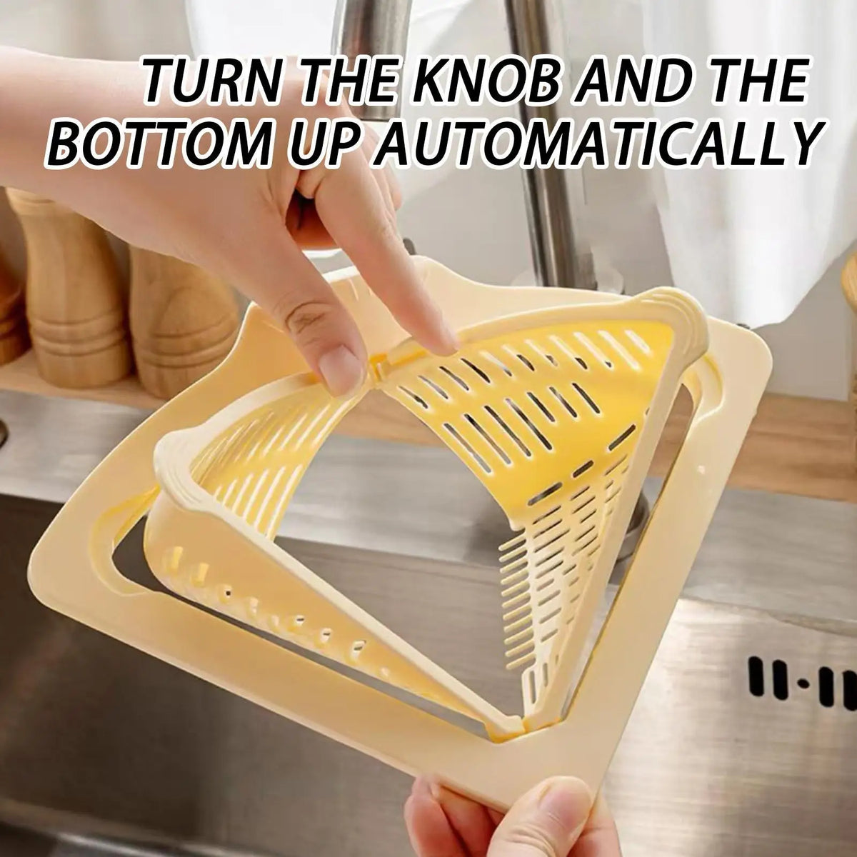 Magnetic Silicone Sink Corner Rack & Drain Strainer Basket