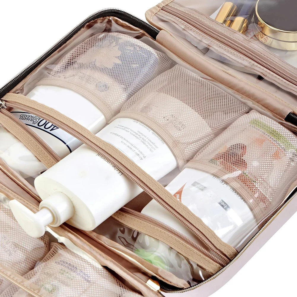 Large Hanging Travel Toiletry Bag – Waterproof Double Layer