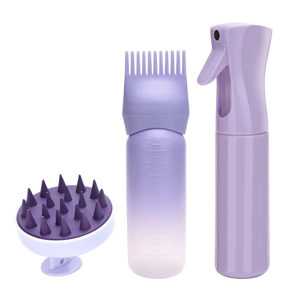 3-Piece Detangling Hair Brush & Spray Bottle Set | Curly Hair