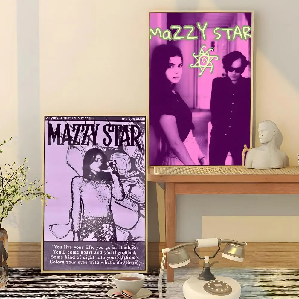 Mazzy Star Poster HD Waterproof PVC Wall Sticker | Music Décor