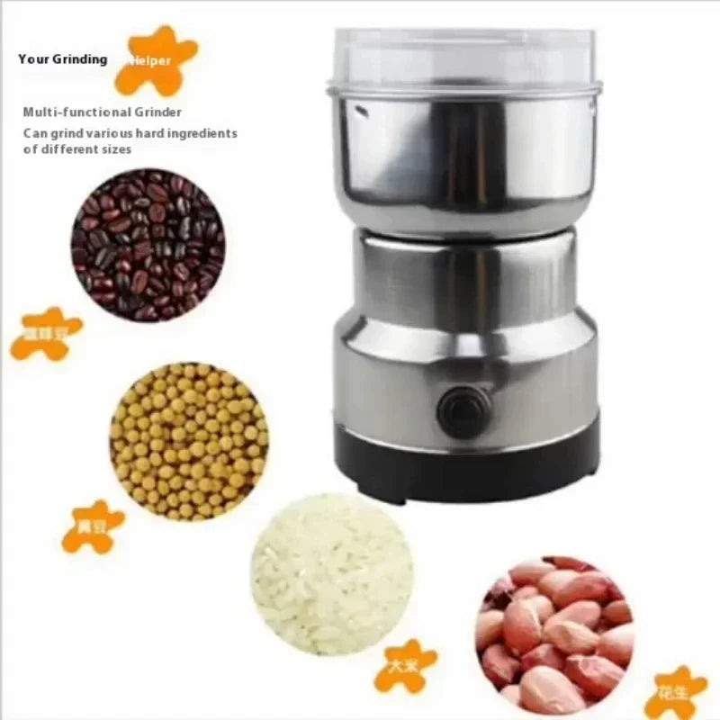 Electric Spice & Coffee Grinder | 8-Blade 200W Stainless Steel