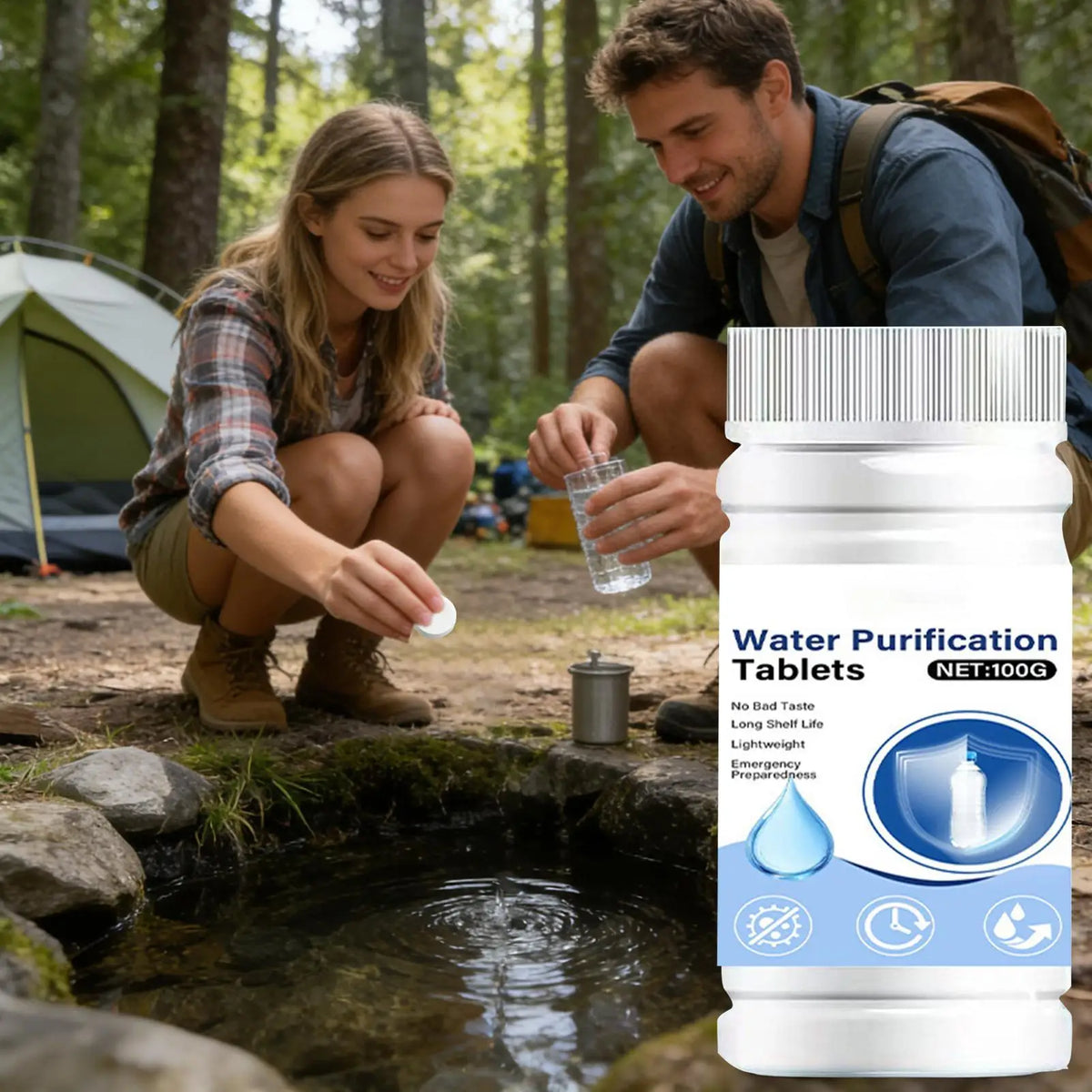 Water Purification Tablets – Camping, Hiking & Emergency
