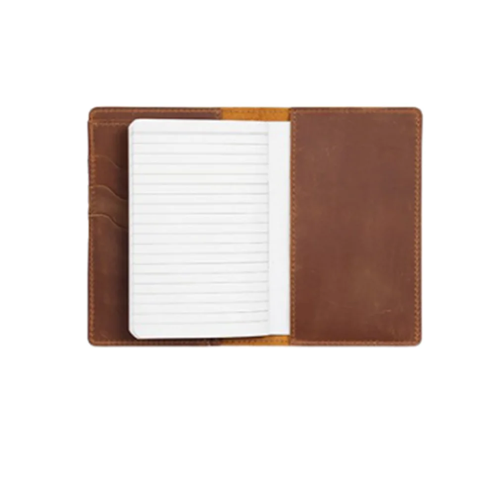 Crazy Horse Leather Journal Cover – Pen Slot & Card Holder