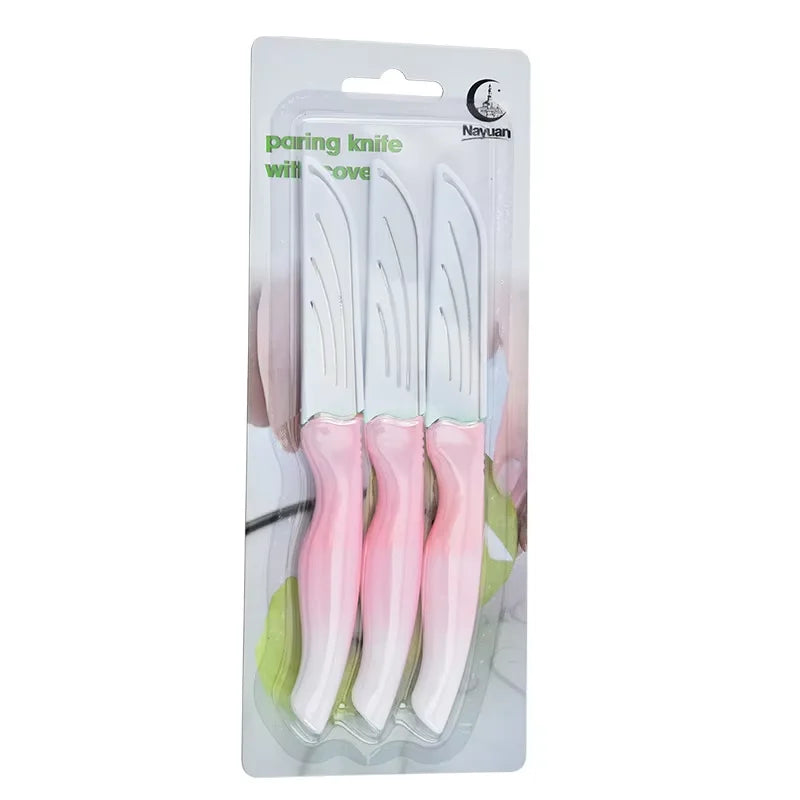 4-Piece Gradient Stainless Steel Paring Knife Set | Kitchen