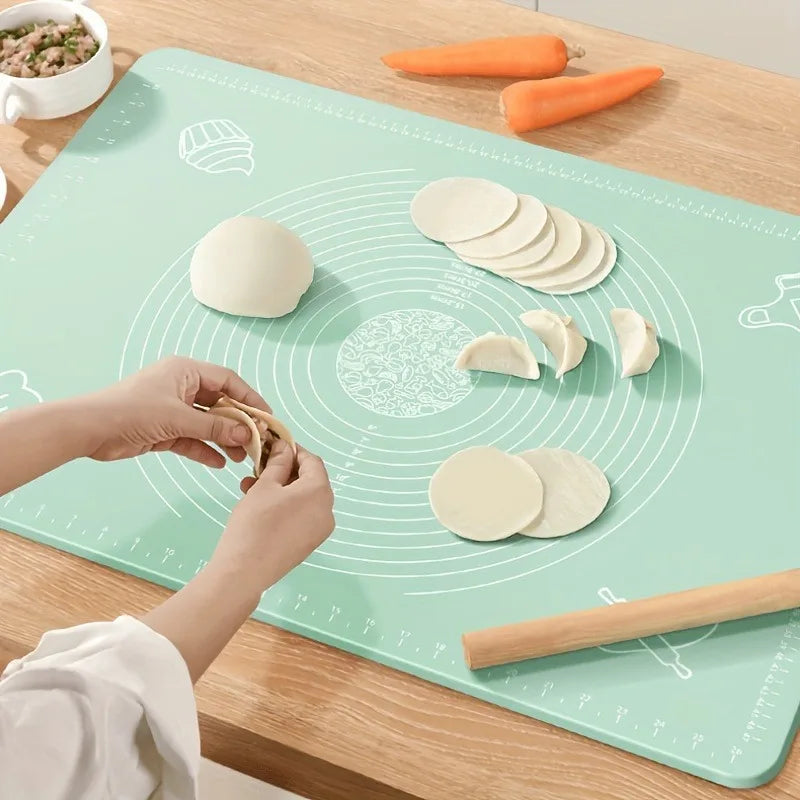 Large Non-Slip Silicone Baking Mat – Food Safe Kneading Pad