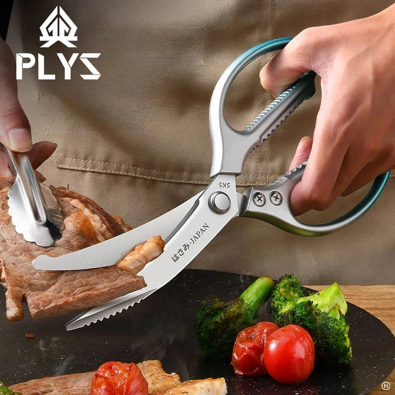 PLYS Heavy Duty Kitchen Scissors – Stainless Steel BBQ Shears