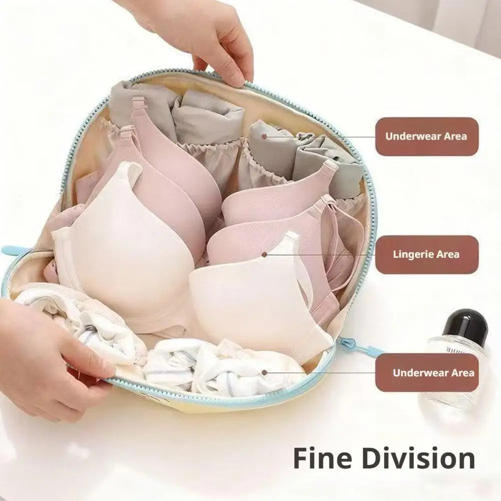 Travel Underwear & Sock Organizer Bag – Soft Fabric Pouch