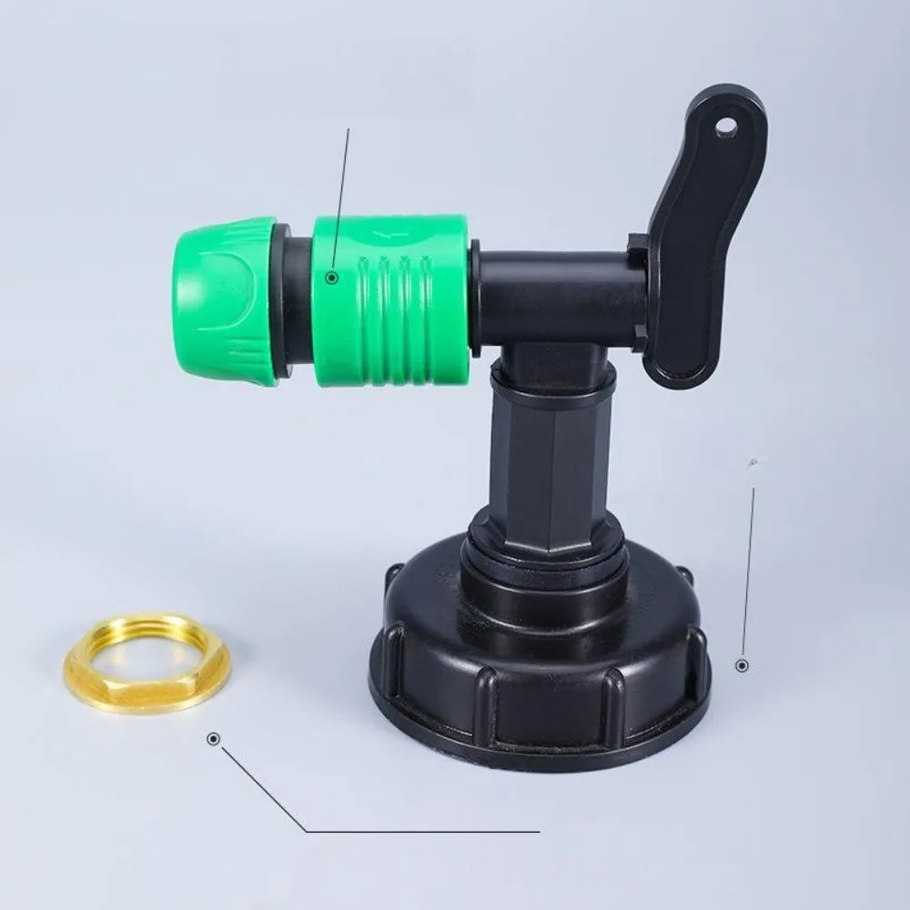 IBC Tank Tap Adapter S60 to 5/8" Hose Connector Fitting