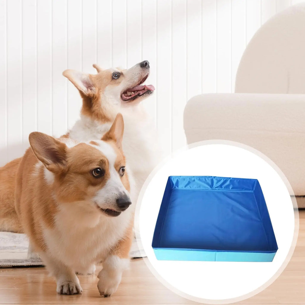 Foldable Dog Bath Tub – Non-Inflatable PVC Pet Bathing Pool