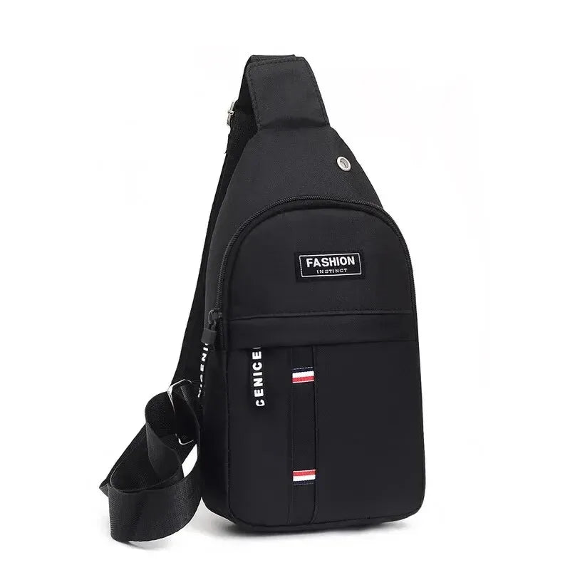 Men's Waterproof Nylon Crossbody Shoulder Bag – Large Capacity