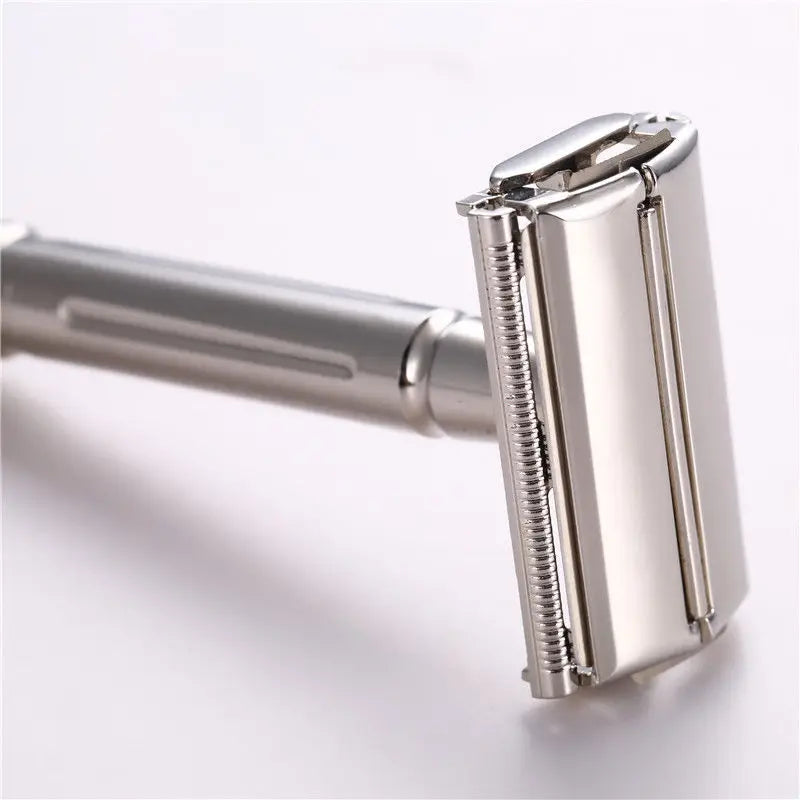 Men's Classic Safety Razor | Double Edge + 5 Titanium Blades