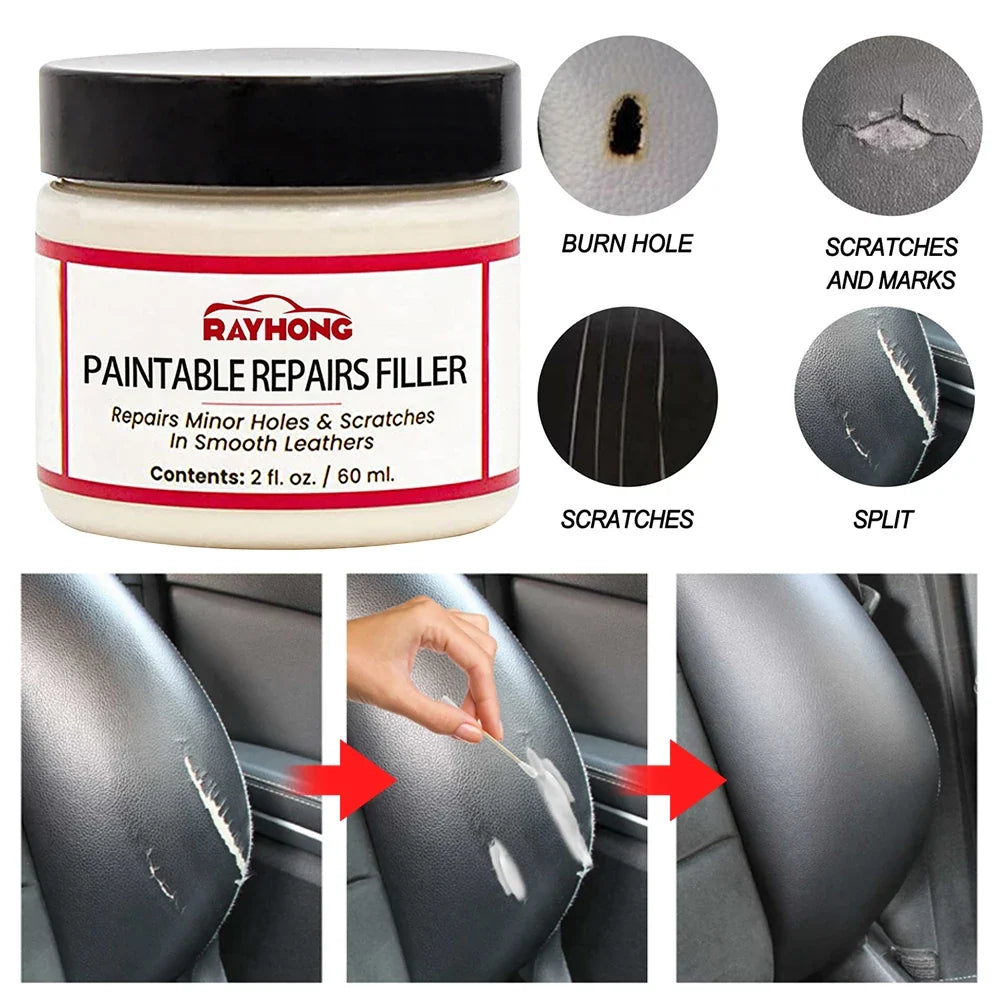 Leather Filling Paste Natural Filler Repair Compound Restoration