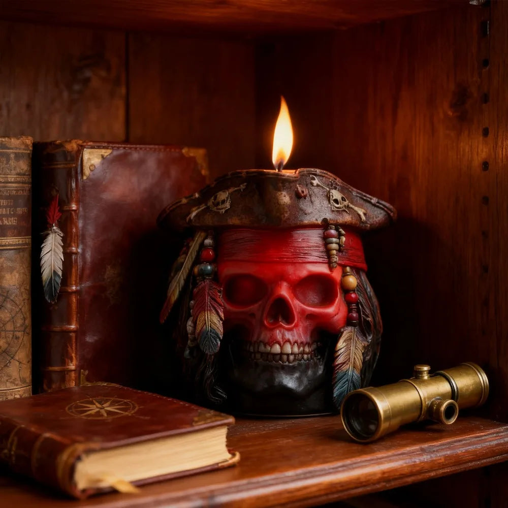 Pirate Skull Silicone Mold – DIY Candle Resin & Plaster