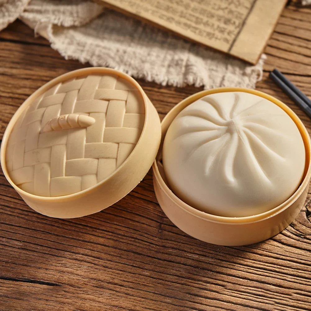 Steamed Bao Bun Squishy Slow-Rise Squeeze Fidget Toy | TPR