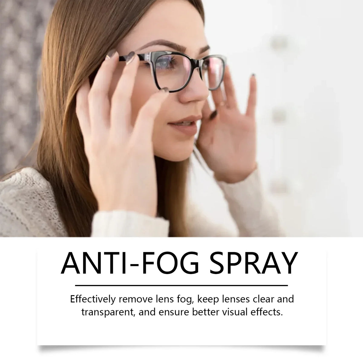 Anti-Fog Eyeglass Cleaning Spray | Lens Cleaner & Defogger