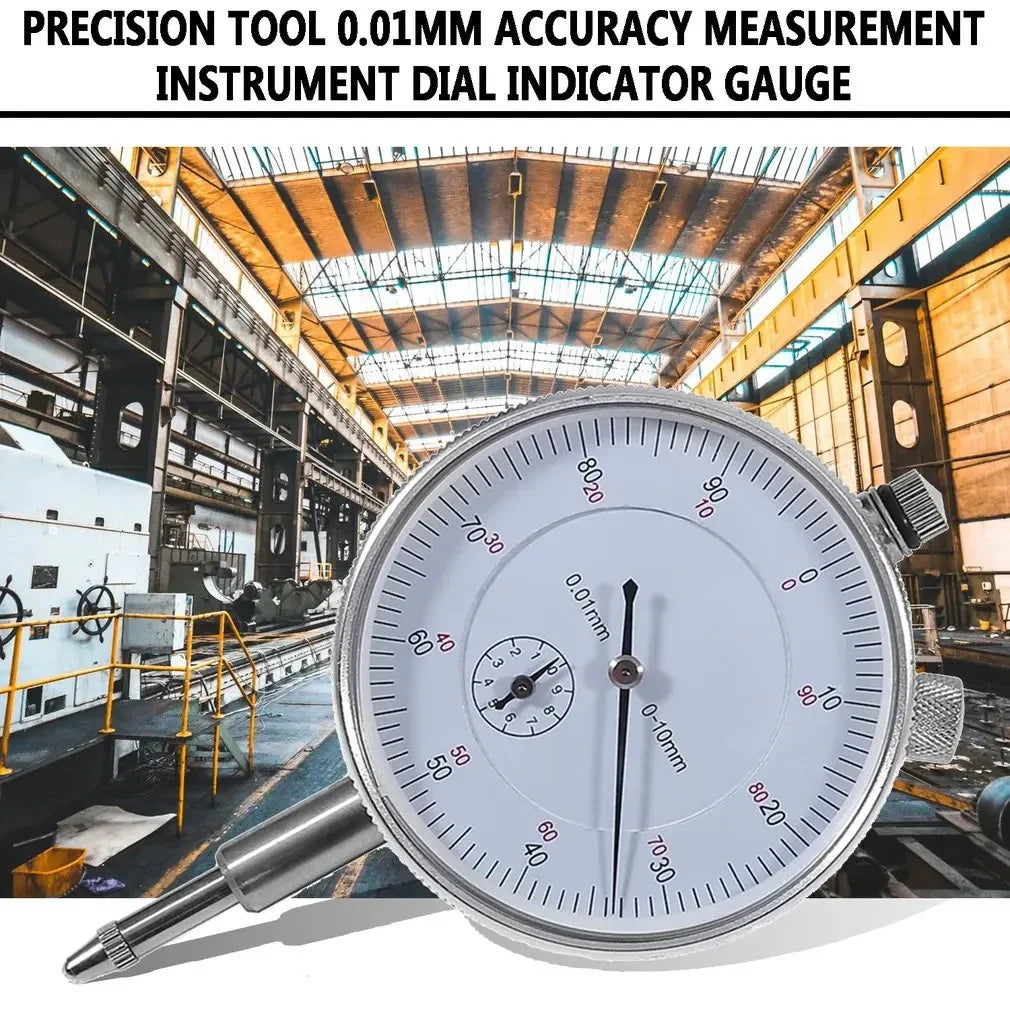 Dial Indicator Gauge 0–10mm | 0.01mm Precision Measurement