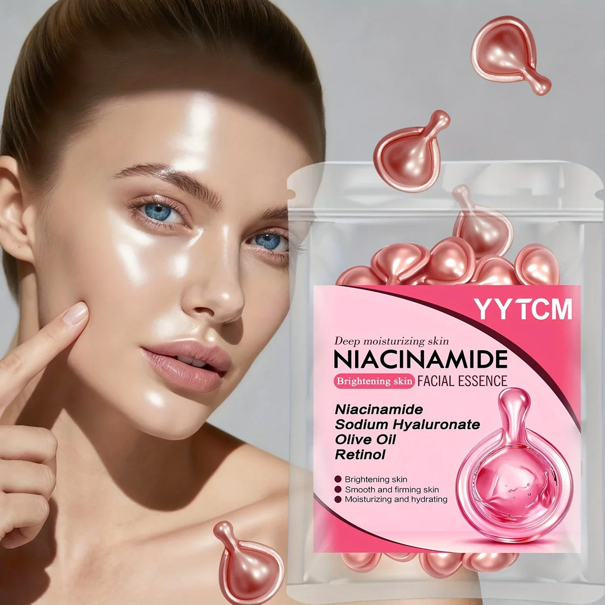 Niacinamide & Retinol Facial Essence Capsules – 30ct Serum
