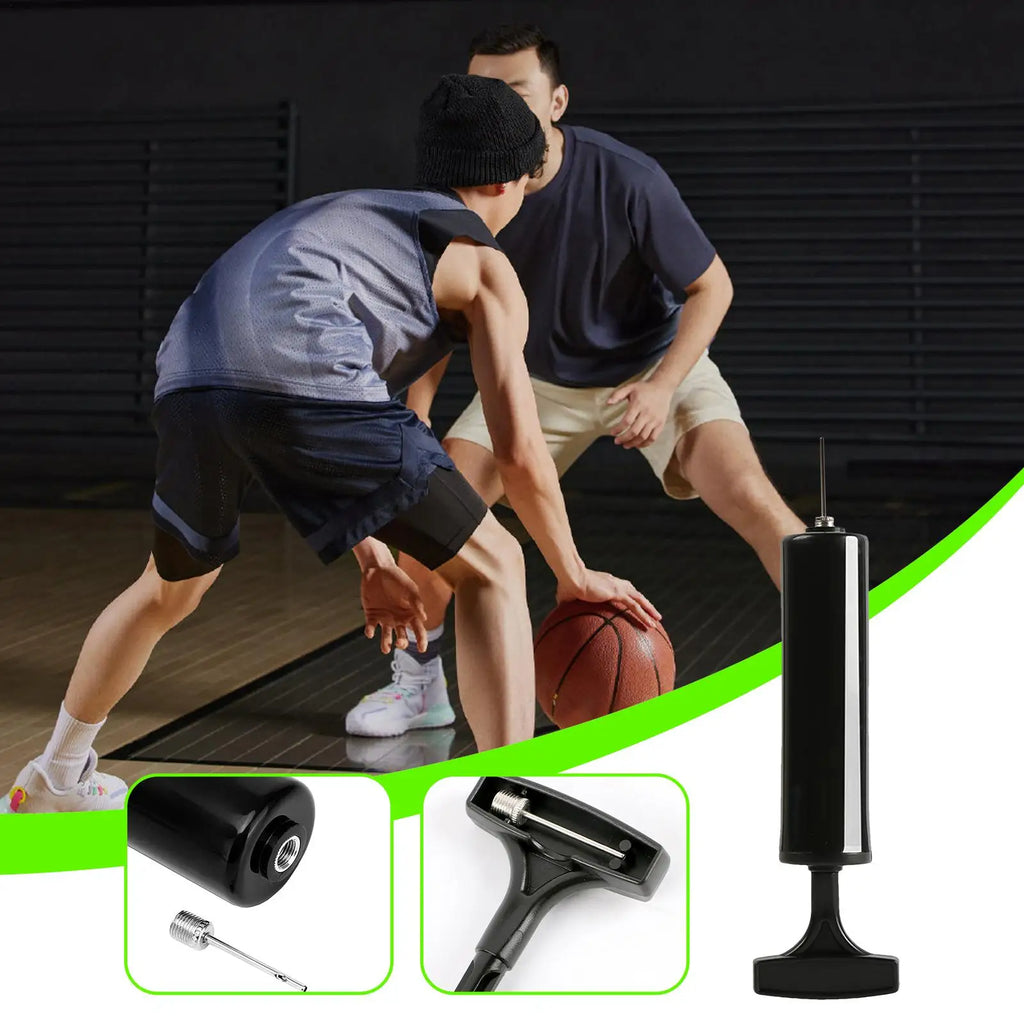 Handheld Sports Ball Pump with Needle – Soccer & Basketball