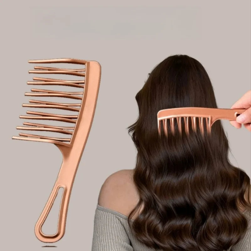 Double Row Wide Tooth Comb for Curly & Long Hair Styling