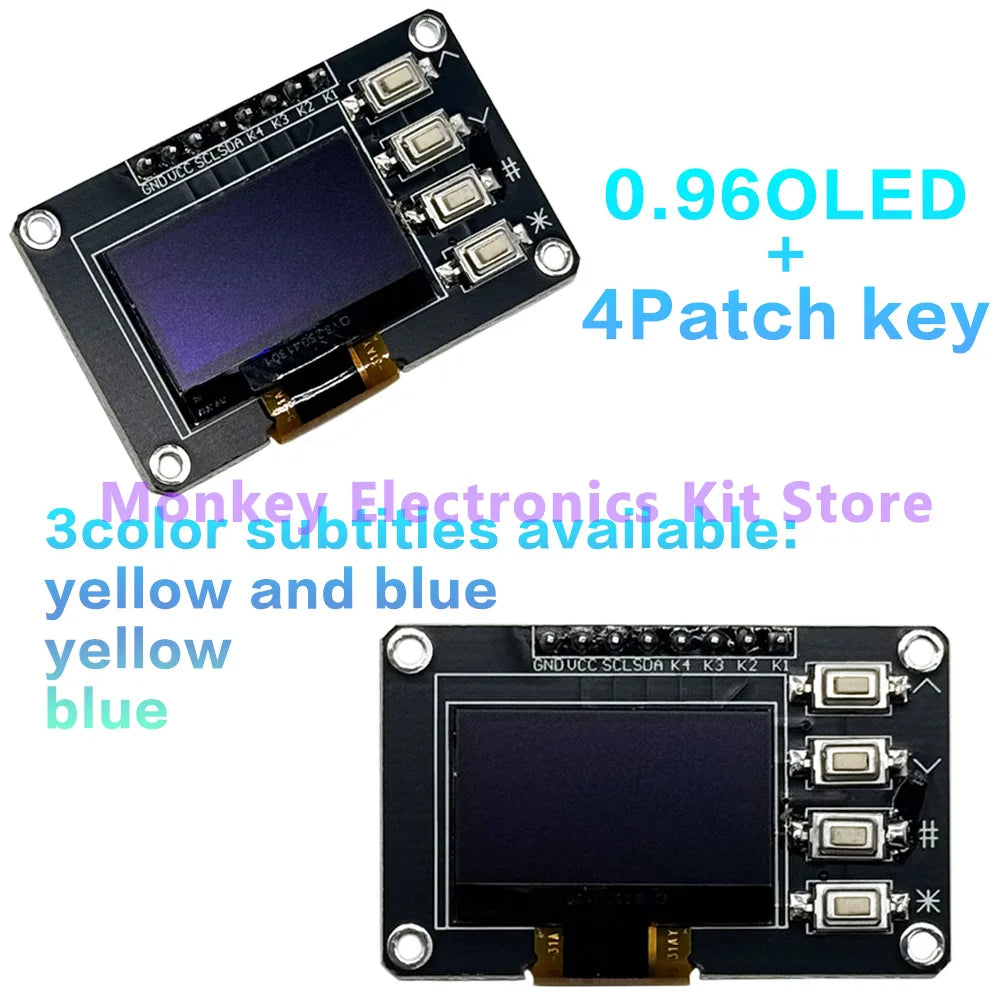 TFT OLED Display Module 0.96"–2.4" LCD + EC11 Rotary Encoder IIC