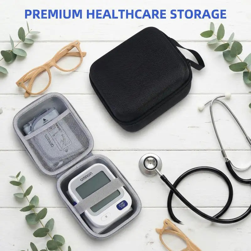 Home Electronic Measurement EVA Blood Pressure Bag Hard Case Storage