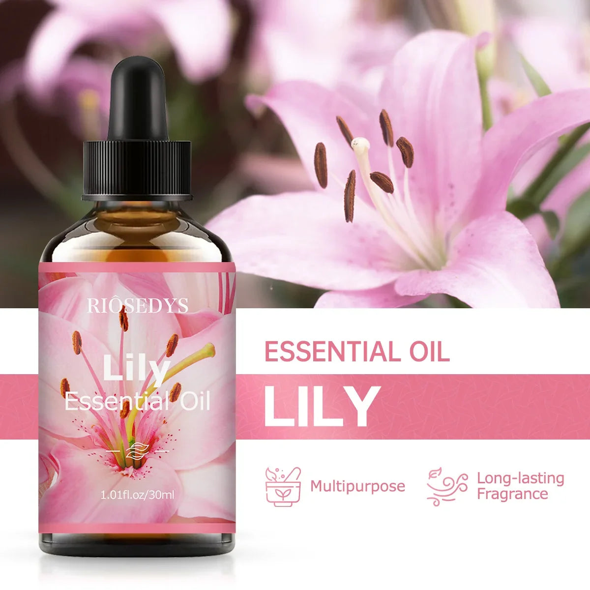 RIÔSEDYS Lily Essential Oil – Aromatherapy & Massage Oil