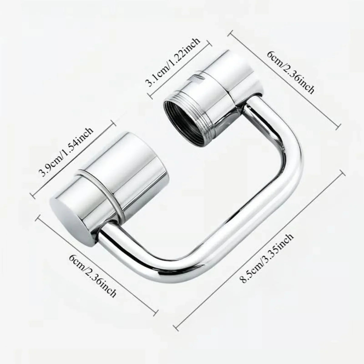 1080° Rotating Faucet Extender | Stainless Steel Aerator